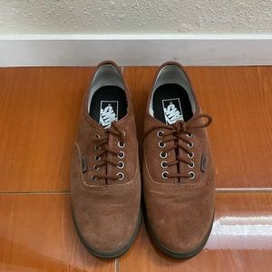 Brown/Tan Suede Vans